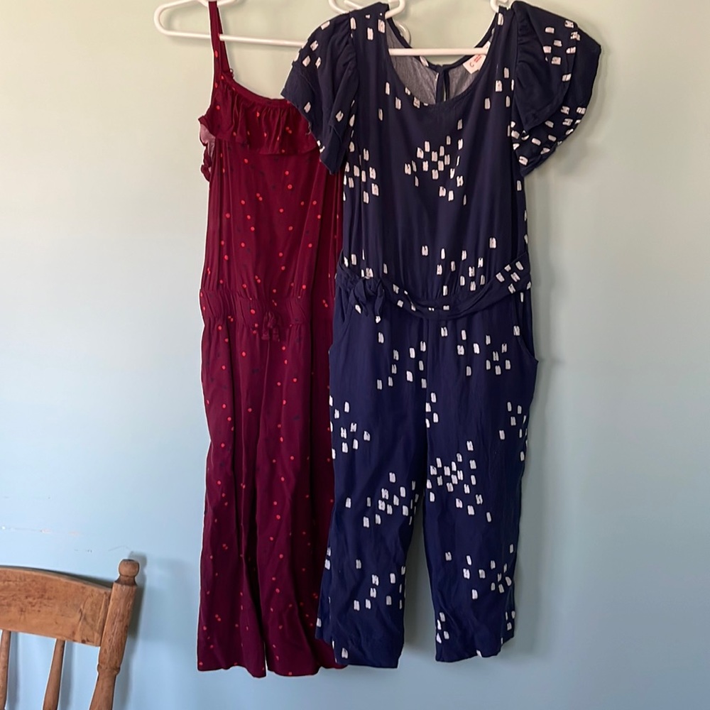 Bundle of two Cat & Jack girls jumpsuits/ rompers, size XS